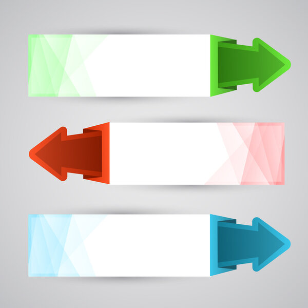 Arrow Banners, vector design