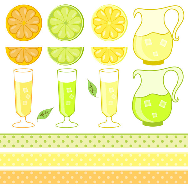 citrus juice - vector illustration