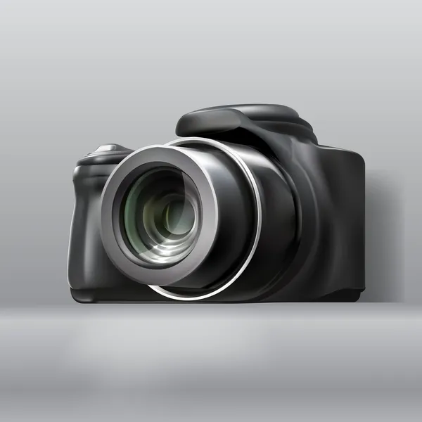 Câmera Fotográfica Digital Design Vetorial — Vetor de Stock