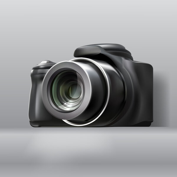 Digital photo camera, vector design