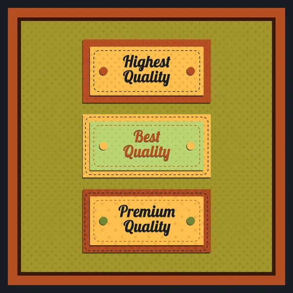 Vector Collection Vintage Retro Labels — Stock Vector