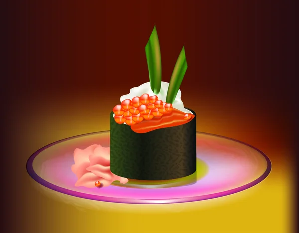 Sushi Vektorkunst Vektordesign — Stockvektor