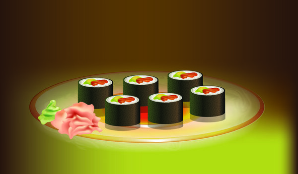 Sushi Vector Art, vector design