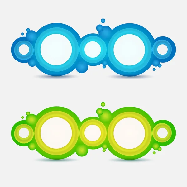 Cirkel Frames Vector Design — Stockvector