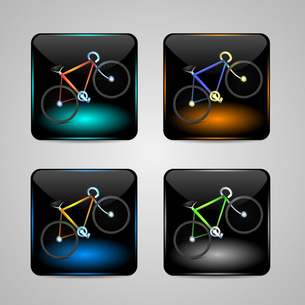 Bicycle sign, Vector icon