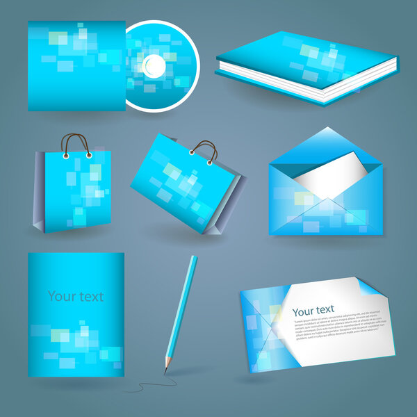 Set of templates corporate identity