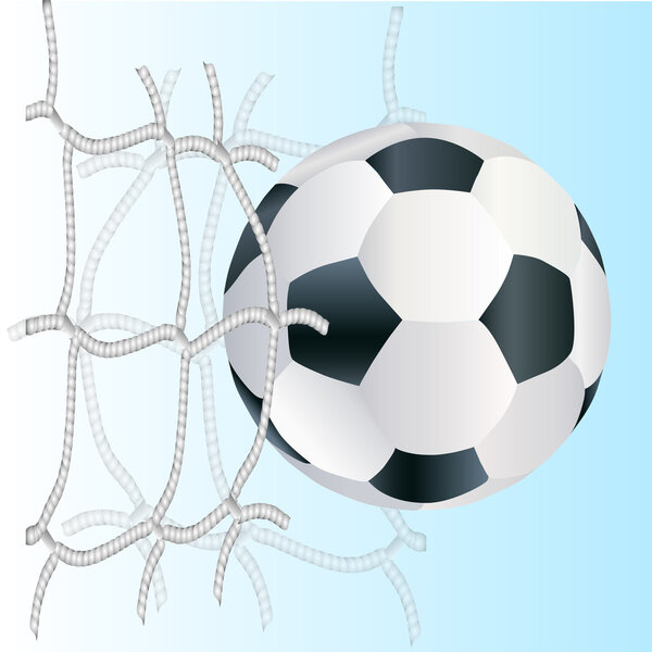 Vector football ball,  vector illustration  