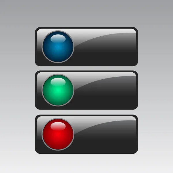 Διανυσματικά Κουμπιά Χρώμα Εικονογράφηση Διάνυσμα — Διανυσματικό Αρχείο