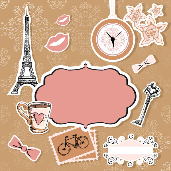 Vector set of Paris symbols