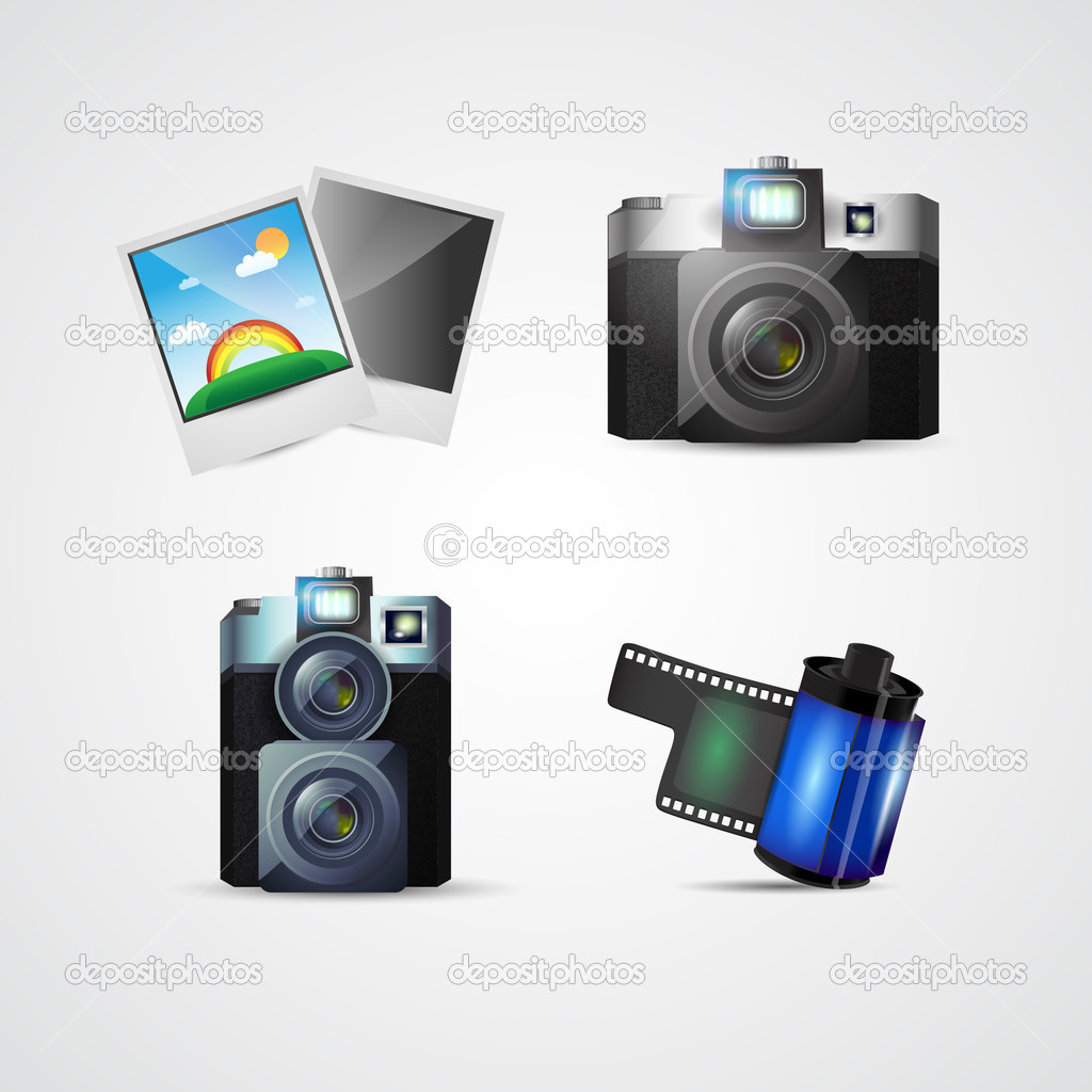 Vector design of photo icons
