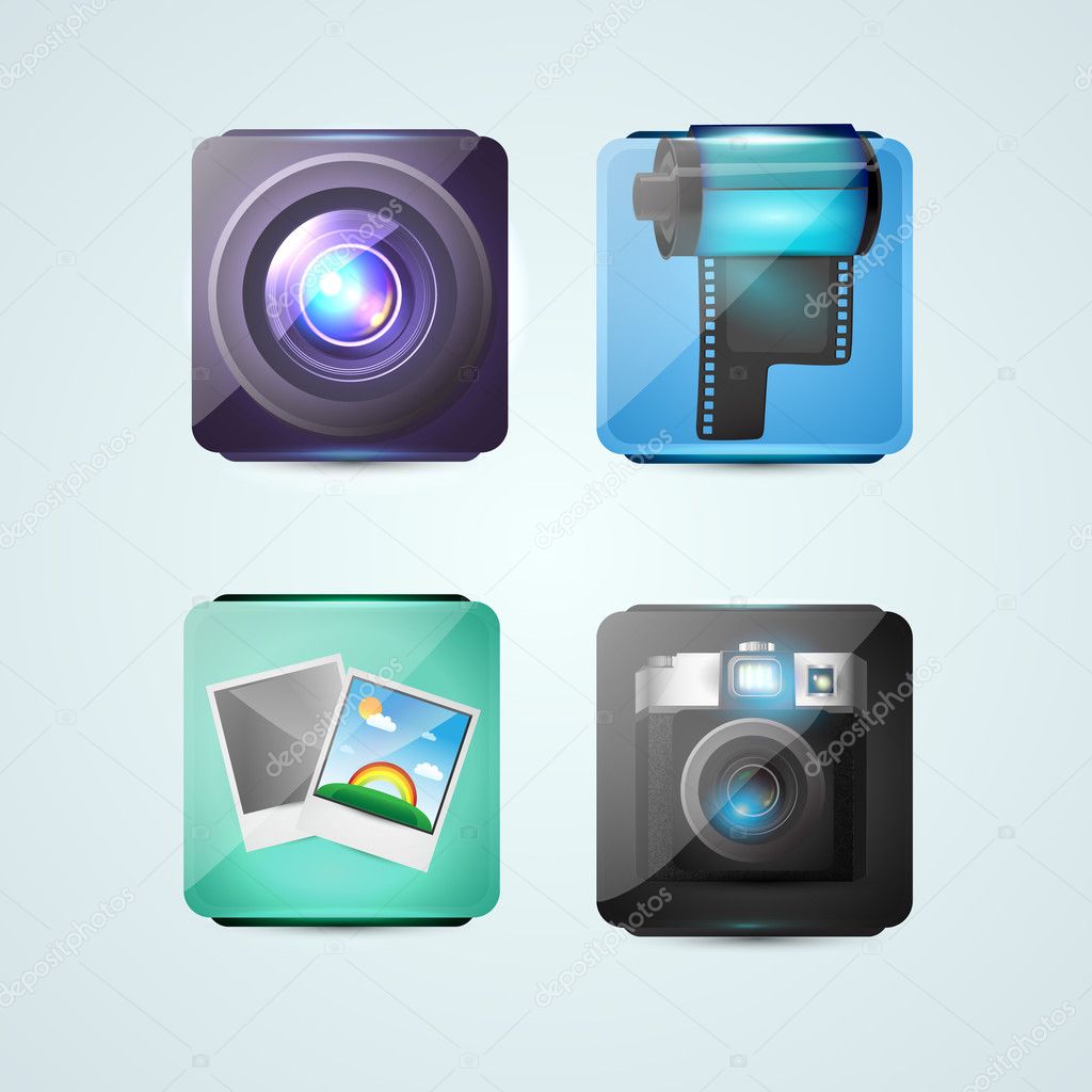 Vector design of photo icons