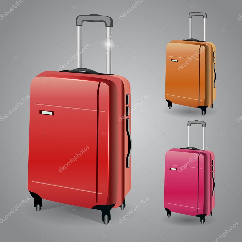 Vector luggage set, vector