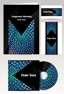 Professional corporate identity kit clipart