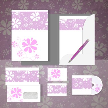 Set of templates corporate identity clipart