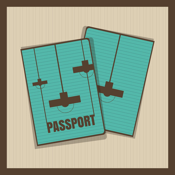 Обложка для паспорта. Векторная иллюстрация
