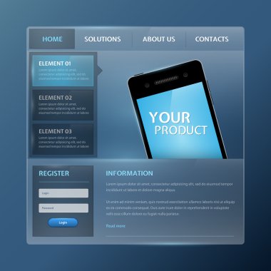 Web sitesi tasarım vektör öğeleri