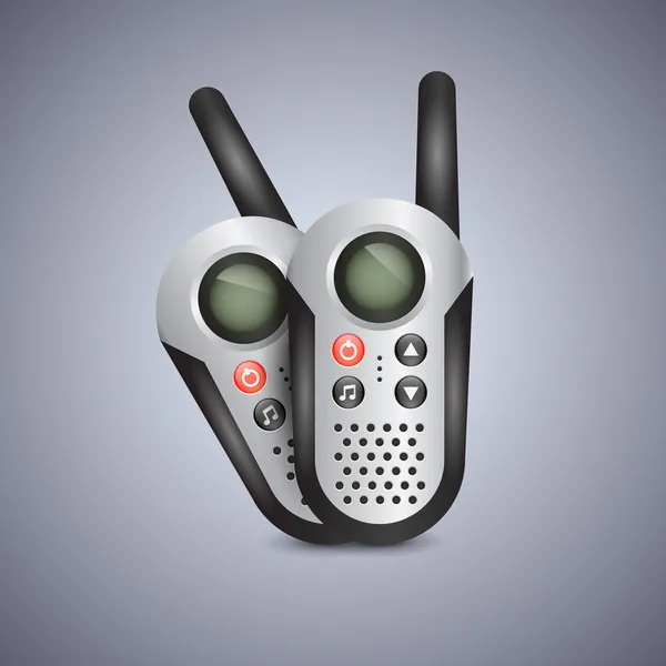 Ilustración Vectorial Del Conjunto Genérico Walkie Talkies — Archivo Imágenes Vectoriales