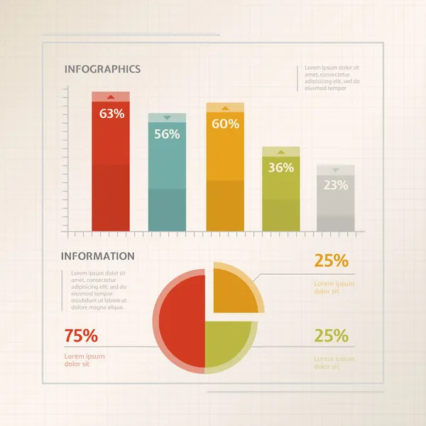 Detalj Infographic Vektor Illustration — Stock vektor