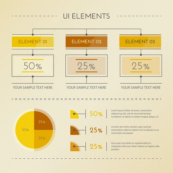 Dettaglio Illustrazione Vettoriale Infografica Illustrazioni Stock Royalty Free