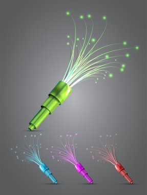 Neon ışık, vektör çizim 