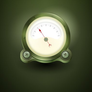 Vector Speedometer,  vector illustration  clipart