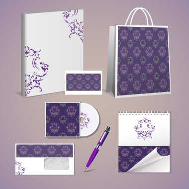 Professional corporate identity kit clipart