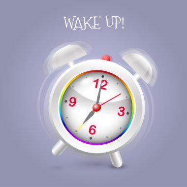 Alarm clock ringing vector illustration  clipart