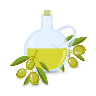 Icon of vector olive oil clipart