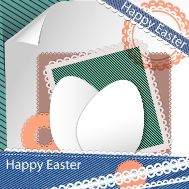 Easter scrap booking, vector design clipart