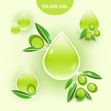 Icon of vector olive oil clipart