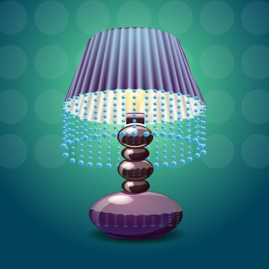 Vector image of the lamp shade clipart