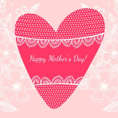 Happy mother day background, vector illustration clipart