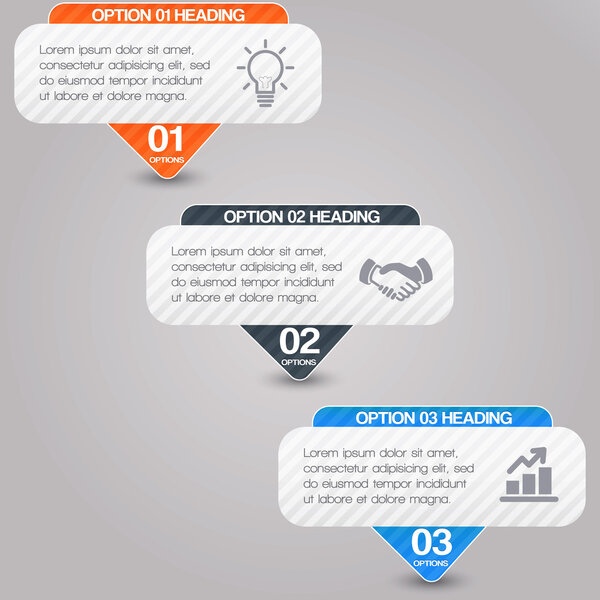 Banners with numbers,  vector illustration 