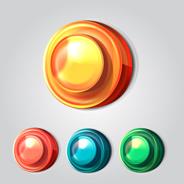 Vector buttons,  vector illustration 