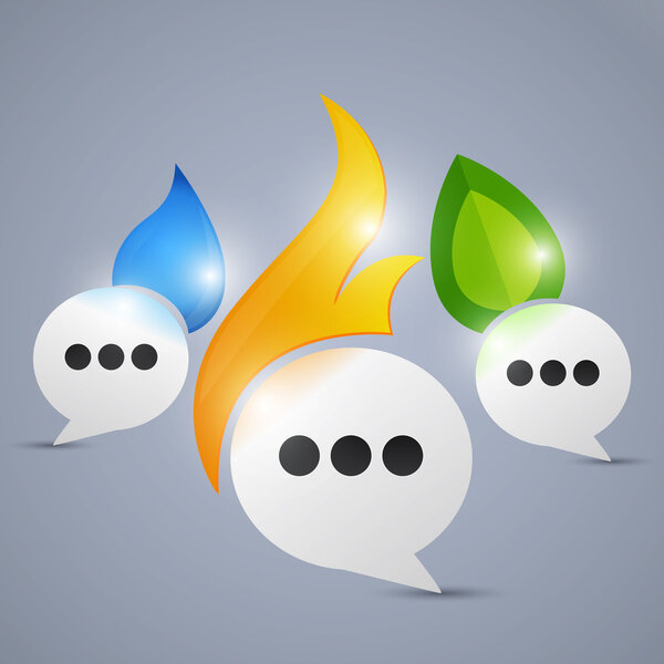 Speech bubbles,  vector illustration 