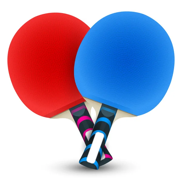 Deux Raquettes Ping Pong — Image vectorielle