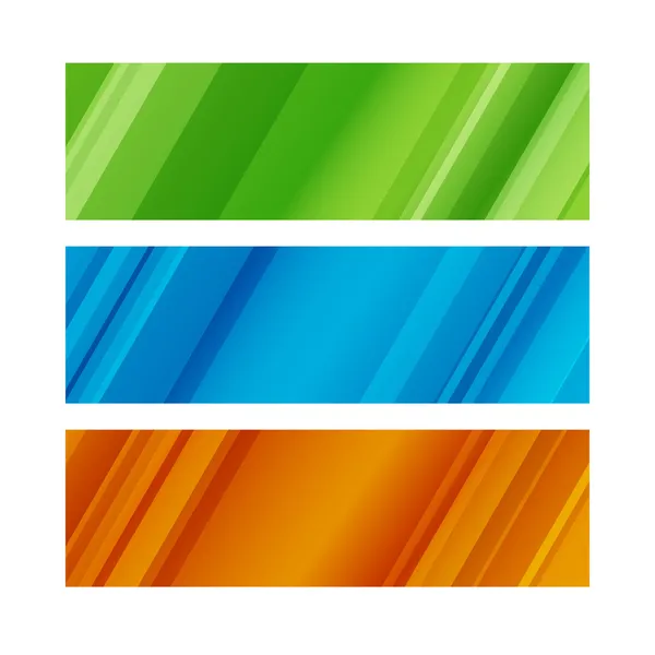 Illustrazione Vettoriale Dei Banner Colori Vettoriali — Vettoriale Stock