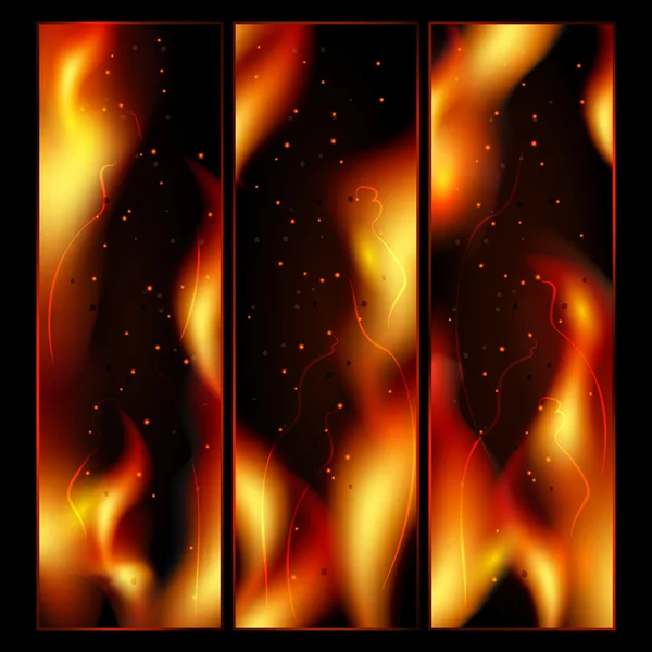 Abstract Fire Background Vector Illustration — Stock Vector