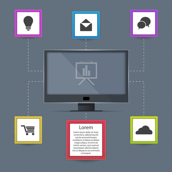 Vector communication icons vector illustration 