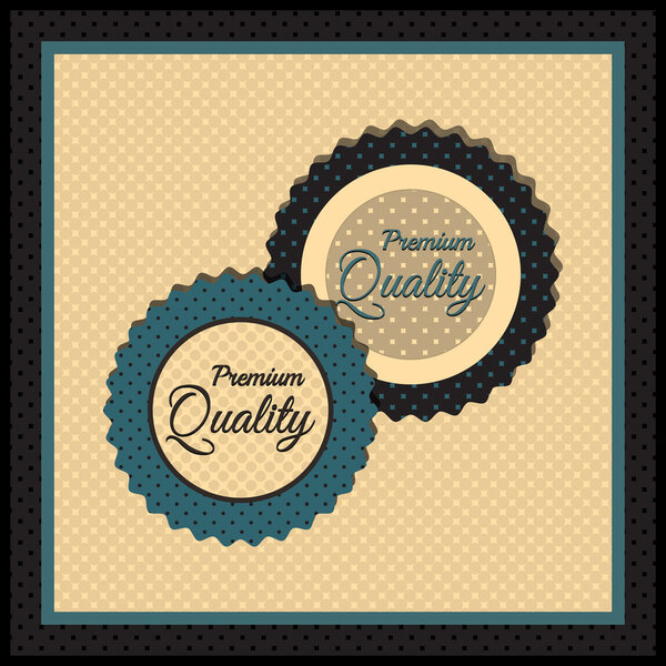 Collection of Premium Quality Labels with retro vintage styled design