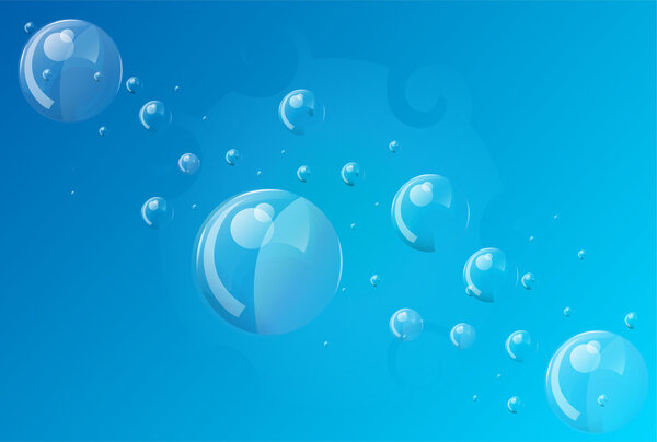 Abstract bubbles background vector illustration 
