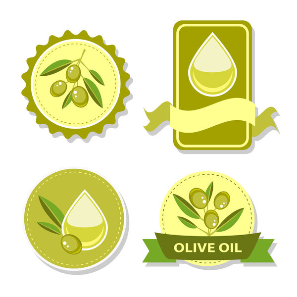 Icon of vector olive oil