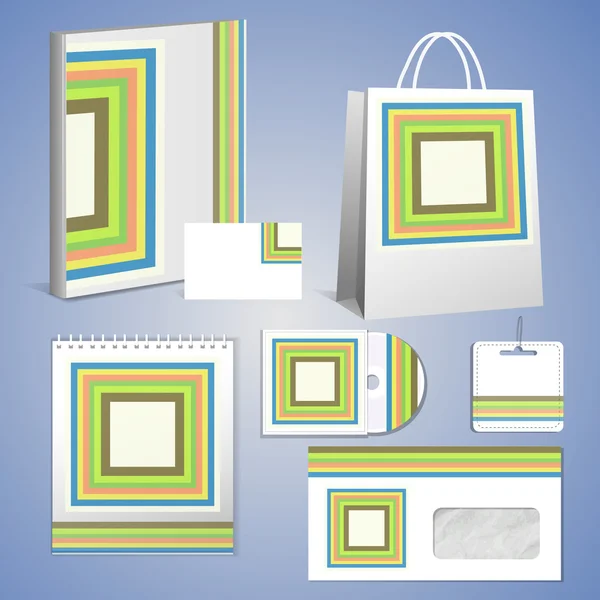 Kit Identidad Corporativa Profesional — Vector de stock