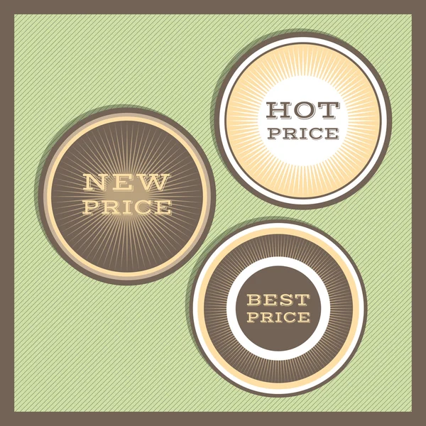 Collection Premium Quality Labels Retro Vintage Styled Design — Stock Vector