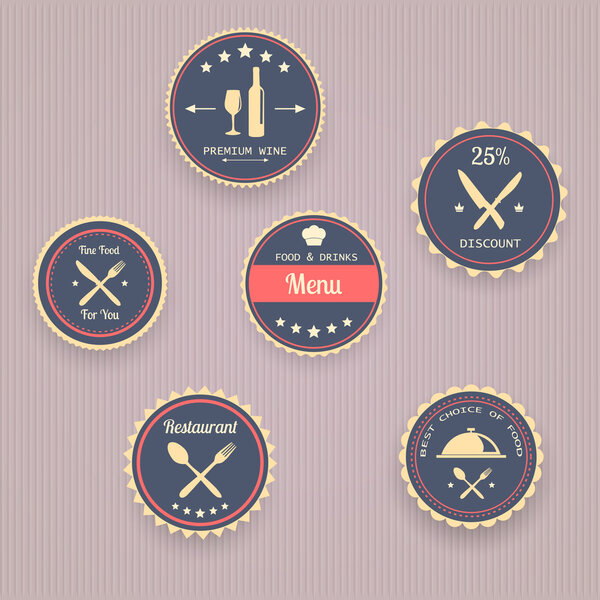 Icons of menu, vector design