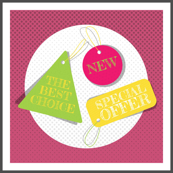 labels set, vector design