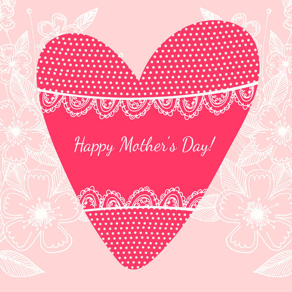 Happy mother day background, vector illustration