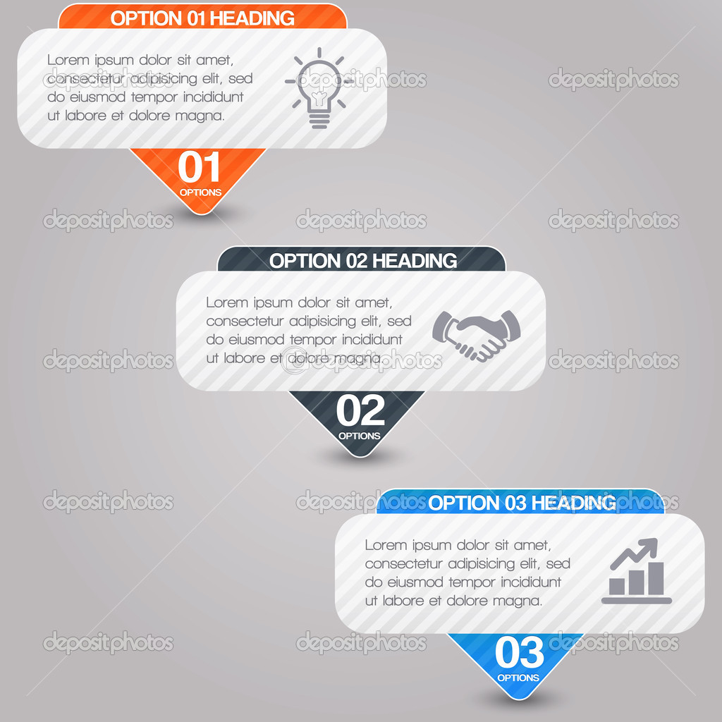 Banners with numbers,  vector illustration 