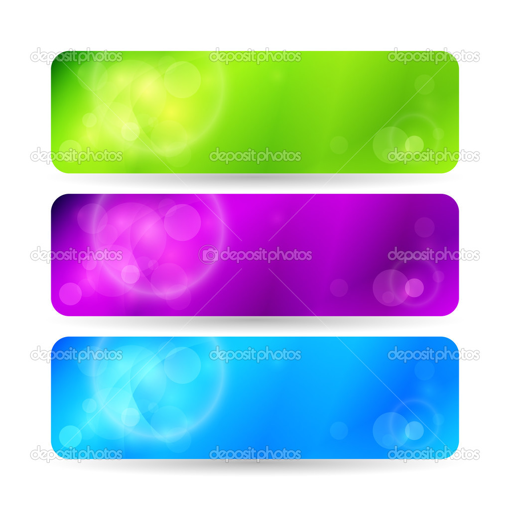 Vector color banners,  vector illustration 