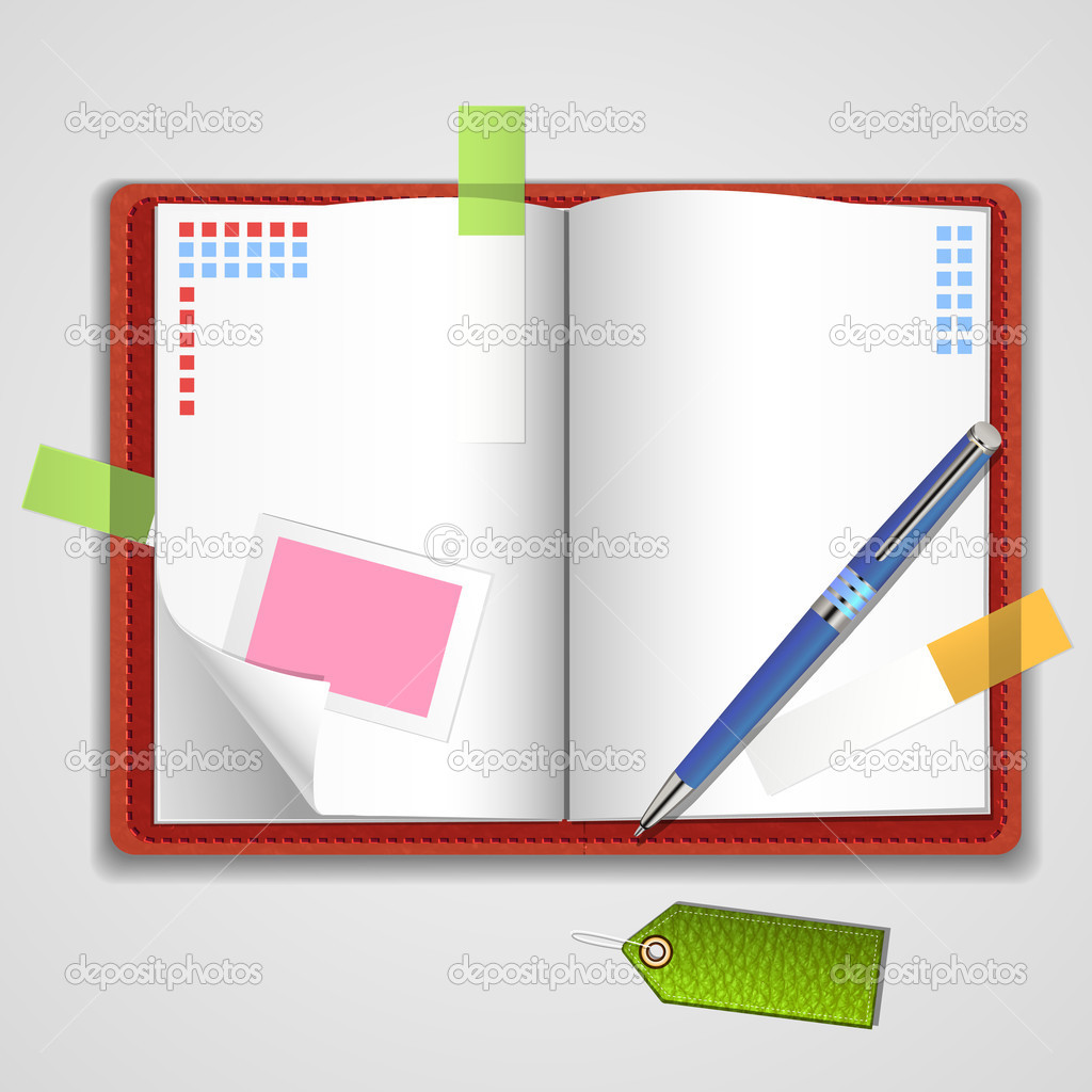 Vector Notepad paper vector illustration 